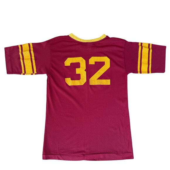 Vintage Youth Norwich Mesh Football Jersey #32 Maroon Gold I XL - Picture 2 of 7